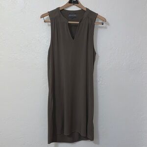 Michael Stars Sleeveless Olive Green Midi Dress